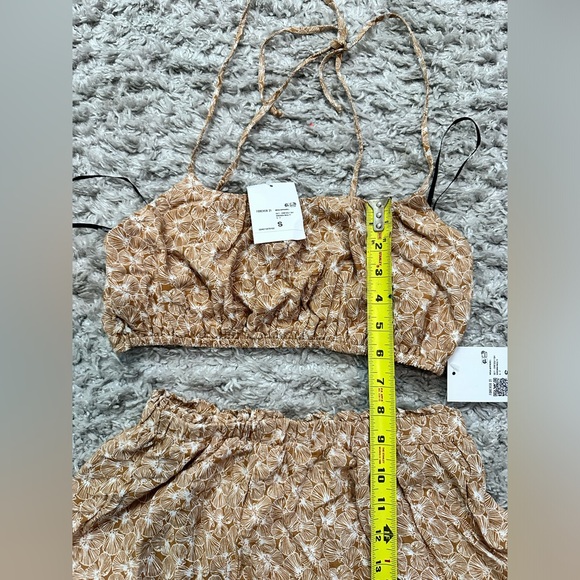 NWT-Womens size Small a Floral Tie-Strap Cami & Mini Skirt Set dress - Picture 11 of 11